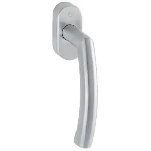 Martellina dk HOPPE modello TRONDHEIM per serramento con rosetta con quadro variabile in acciaio inox satinato Subito Disponibile