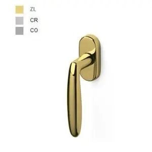 Promozione Esclusiva Martellina dk OLIVARI modello FLAMINIA per serramento con rosetta con quadro 42 in ottone superoro lucido