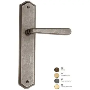 Super Prezzo Maniglia REGUITTI modello VIENNA per porta interna su placca 039 con foro yale in ottone lucido verniciato