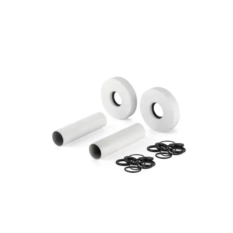 Schlauchabdeckungsset mit weißer Messingrosette APM 061BB.70 Consegna Rapida