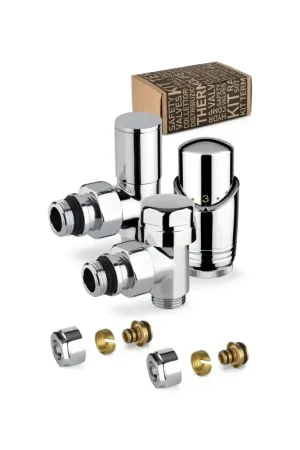 Bestseller Chromfarbenes Thermostat-Einrichtungsventil-Set mit Anschluss für Mehrschichtrohr APM 100KC 015 M 16 12