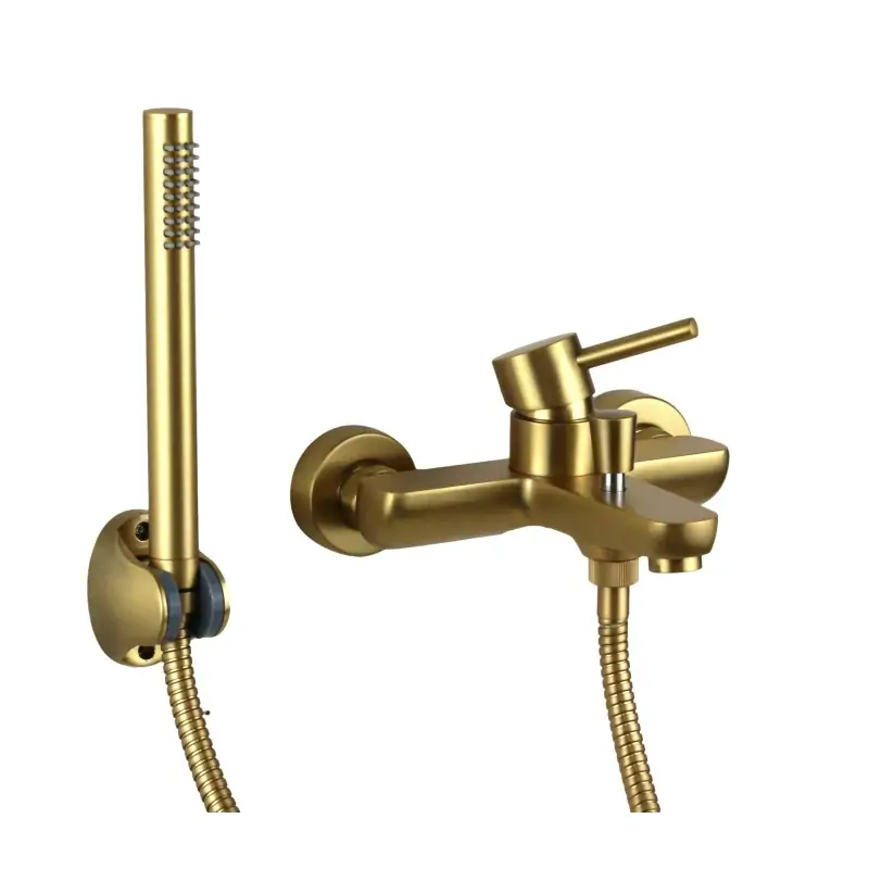 Ordina Subito Wandmontierter Badewannenmischer in gebürstetem Gold Pollini Acqua Design Jessy MXVAMCMMCOS