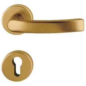 Ultime Pezzi Maniglia HOPPE modello LUXEMBOURG per porta interna su rosetta e bocchetta con foro yale in alluminio bronzo