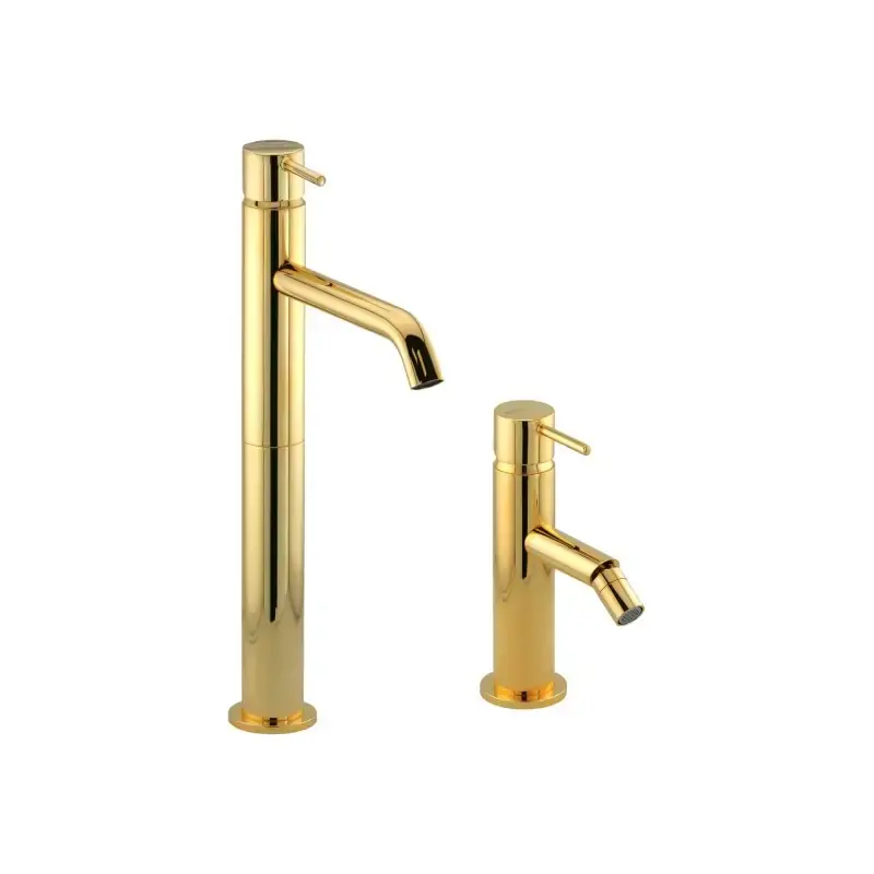 Hohes Waschbecken- und Bidetmischer-Set in Goldfarbe Gattoni Easy KITEASYDO2 Direttamente Dal Produttore