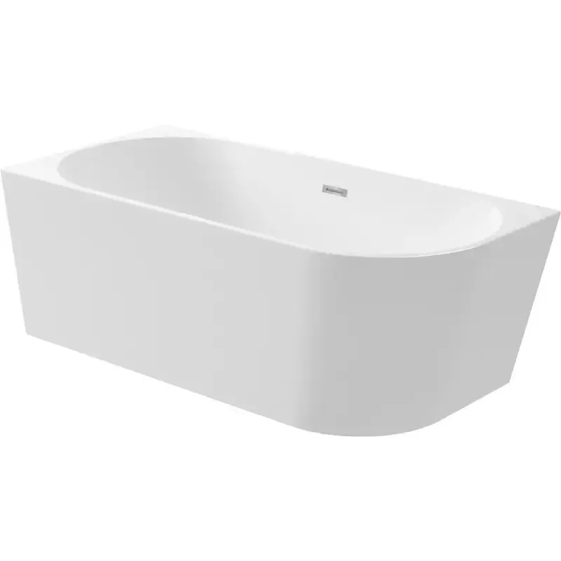 Badewanne, freistehend, linksseitiger Einbau, 150 cm in weißem Acryl DEANTE SILIA KDS_015L Direttamente Dal Produttore