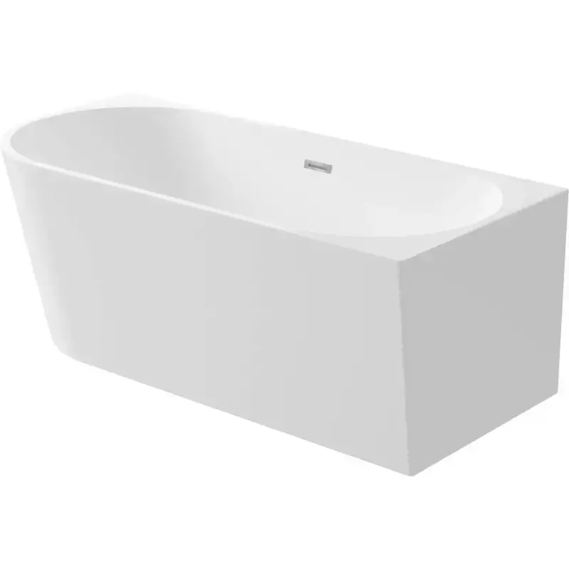 Acquista Ora Badewanne, freistehend, rechtsseitiger Einbau, 150 cm in weißem Acryl Deante SILIA KDS_015P
