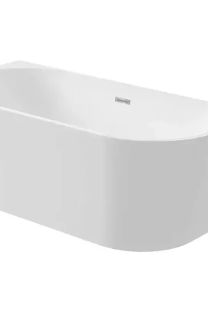 160 cm lange, freistehende Badewanne aus glänzend weißem Acryl – Elegantes und funktionales Design DEANTE SILIA KDS_016W Compra Adesso