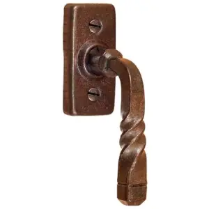 Sconto Martellina dk UTENSIL LEGNO modello FM018 per serramento su rosetta con quadro 7 in ferro ruggine