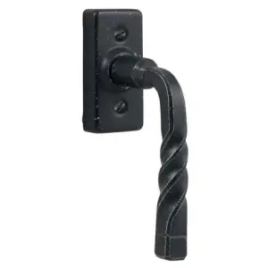 Martellina dk UTENSIL LEGNO modello FM018 per serramento su rosetta con quadro 7 in ferro nero italiano Prezzo Scontato