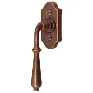Nuovo Arrivo Martellina dk UTENSIL LEGNO modello FM311 per serramento su rosetta con quadro 7 in ferro ruggine