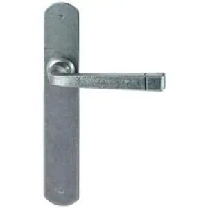 Compra Oggi Stesso Maniglia UTENSIL LEGNO modello FM043 con molla per porta interna su placca con foro yale in ferro argento antico