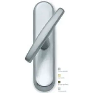 Martellina SICMA modello MIKI G per serramento su placca con quadro 7 in zircal cromo satinato Must-Have