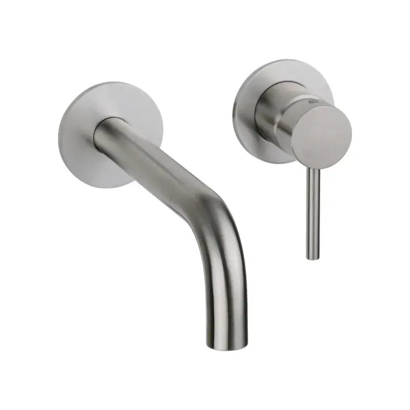 Offerta Del Giorno Runder Waschtischmischer zur Wandmontage aus AISI 316-Stahl Pollini Jessy Steel MXLIMCMM3AS
