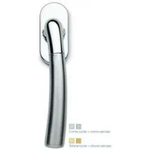 Compra Oggi Stesso Martellina dk SICMA modello ALEXIA per serramento con rosetta con quadro 40 in zircal cromo lucido/satinato