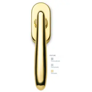 Martellina dk SICMA modello ANTEA per serramento con quadro 40 in zircal oro lucido Novità