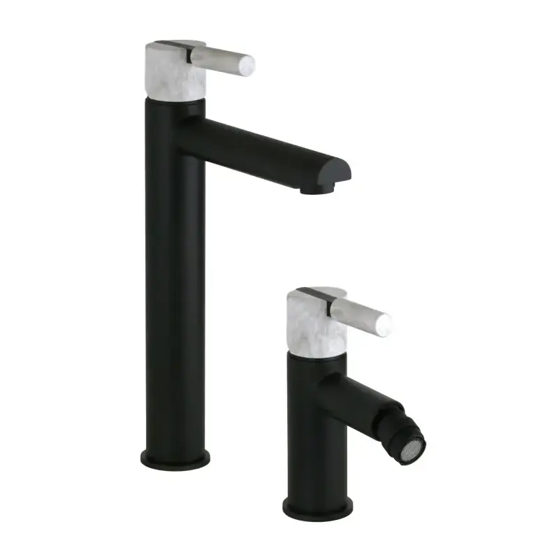 Komplettpaket mit Waschtischarmatur mit hohem Auslauf und Bidet FP PATTARONI UNIC° KITUNI3 Di Tendenza