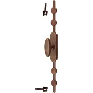 Offerta Cremonese UTENSIL LEGNO modello FM337 per serramento su placca completa di accessori in ferro ruggine