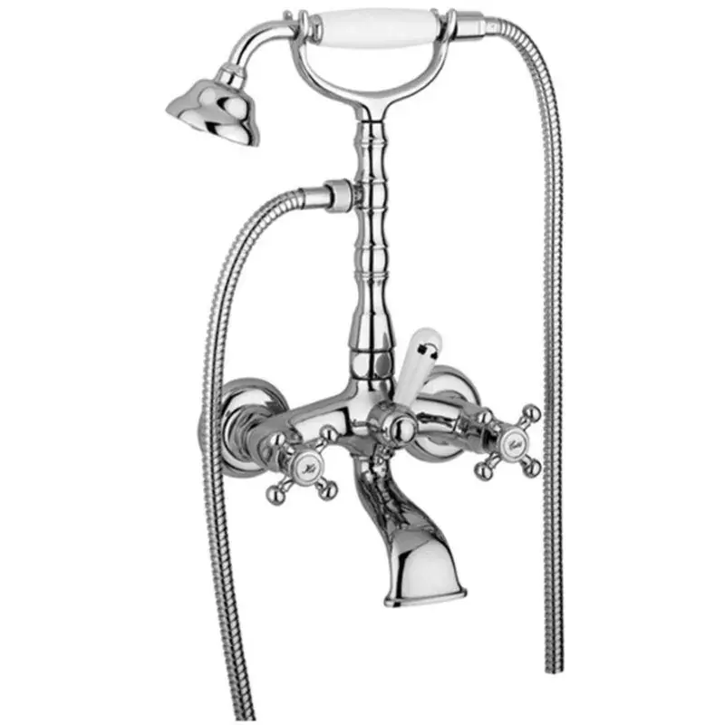 Externer Bademischer mit Duschset und Umsteller Paffoni Belinda FBLV023CR Prezzo Scontato