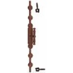 Cremonese UTENSIL LEGNO modello FM382 per serramento su placca completa di accessori in ferro ruggine Prezzo Scontato