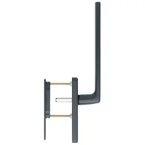 Maniglione alzante scorrevole singolo HOPPE modello DALLAS per serramento su placca e maniglia incasso in alluminio nero opaco Sconto