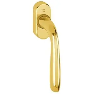 Martellina dk HOPPE modello MARIBOR per serramento con rosetta con quadro 43 in alluminio dorato lucido Promo Stagionale