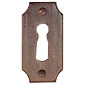 Scelto Dai Clienti Bocchetta UTENSIL LEGNO modello FB706 foro normale serratura da restauro per serramento in ferro ruggine