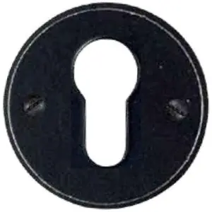 Ultima Occasione Bocchetta UTENSIL LEGNO modello FB712 per porta interna con foro yale in ferro nero italiano