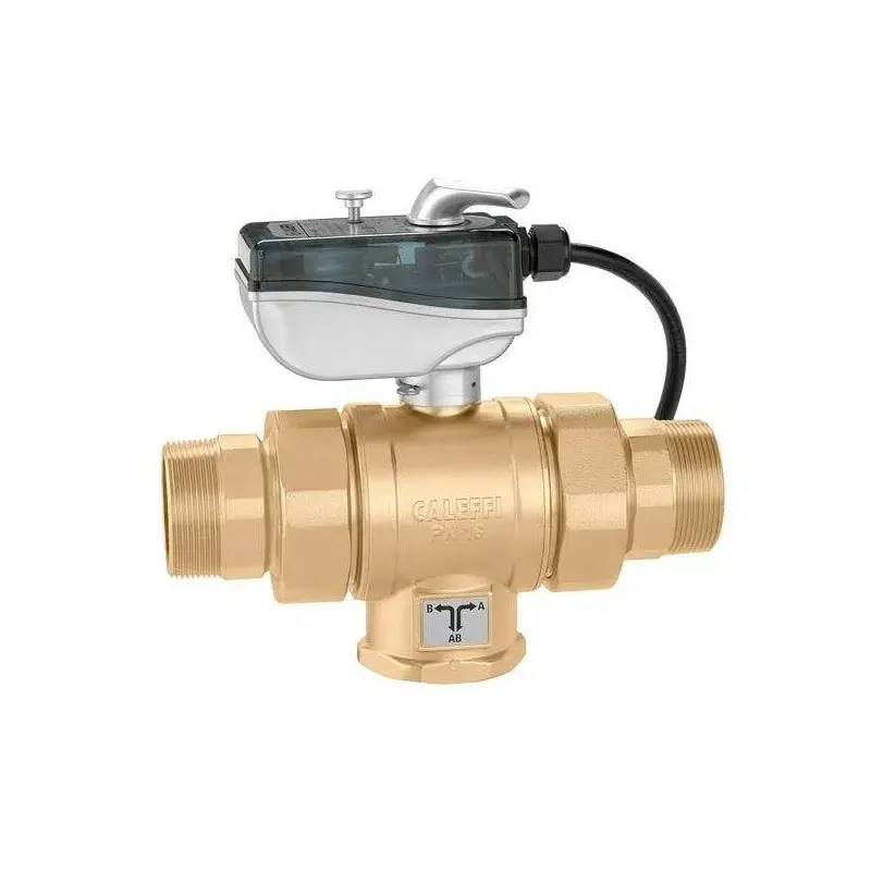 Motorisierter Dreiwege-Kugelhahn mit "T"-Bohrung Caleffi 638T Promozione