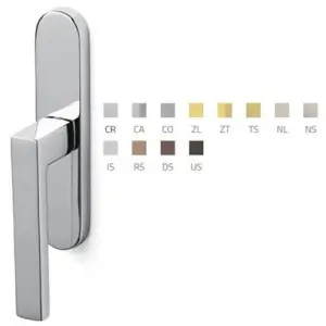 Compra Online Martellina OLIVARI modello PLANET per serramento su placca con quadro 7 in ottone cromato opaco