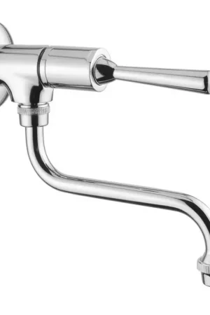An der Wand montierter zeitgesteuerter Waschbeckenhahn mit Antischraubhebel Idral Classic 08016A Consegna Rapida