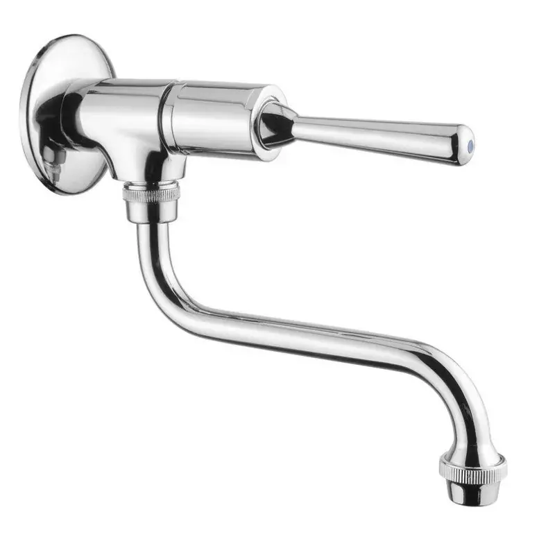 An der Wand montierter zeitgesteuerter Waschbeckenhahn mit Antischraubhebel Idral Classic 08016A Consegna Rapida