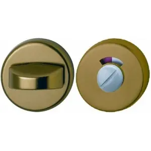 Bocchette HOPPE modello 42KS diametro 52 per porta interna con nottolino wc con indicatore libero/occupato in alluminio bronzo Spedizione Espresso