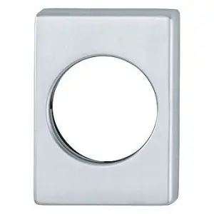 Bocchetta HOPPE modello M834S sicurezza rettangolare per portoncino con foro diametro 46,5 in ottone cromo satinato Nuovo Arrivo