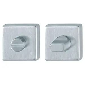 Bocchette HOPPE modello M843KS quadrato per porta interna con nottolino wc in ottone cromo satinato Scelto Dai Clienti