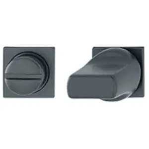 Bocchette HOPPE modello 645s mini per porta interna con nottolino wc in alluminio nero opaco Spedito Oggi