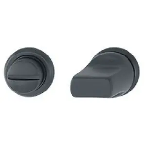 Bocchette HOPPE modello 845S mini per porta interna con nottolino wc alluminio nero opaco Solo Oggi