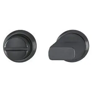 Economico Bocchette HOPPE modello M845S mini per porta interna con nottolino wc ottone nero satinato