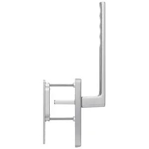 Compra Online Maniglione alzante scorrevole singolo HOPPE modello TOULON per serramento su placca e maniglia incasso in alluminio aspetto inox opaco