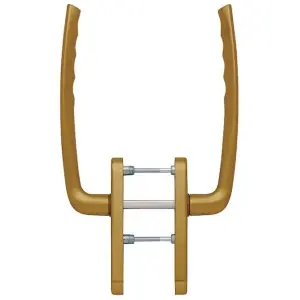 Maniglione alzante scorrevole HOPPE modello NEW YORK per serramento su placca con foro yale in alluminio bronzo Prezzo Scontato