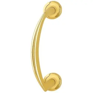 Maniglione HOPPE modello VITORIA semicerchio con rosette per serramento in ottone lucido pvd Ordina Subito