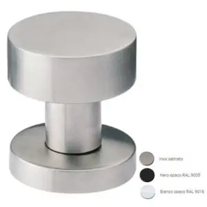 Ultime Pezzi Pomolo girevole FIMET modello 327 per portoncino su rosetta in acciaio inox satinato