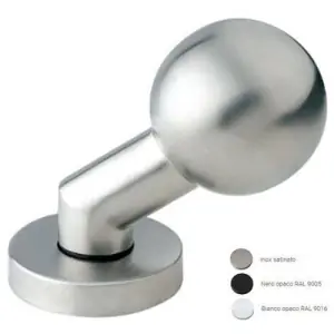 Prezzo Conveniente Pomolo fisso FIMET modello 326GK per portoncino su rosetta in acciaio inox satinato