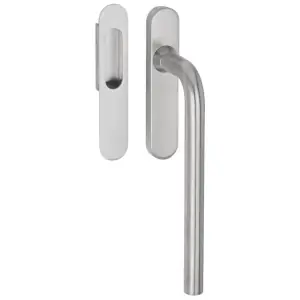 Maniglione alzante scorrevole singolo FIMET modello SVIZZERA per serramento su placca e maniglia incasso in acciaio inox satinato Offerta