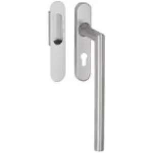 Maniglione alzante scorrevole singolo FIMET modello OLANDA per serramento su placca con foro yale e maniglia incasso in acciaio inox satinato Offerta Del Giorno