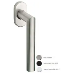 Prezzo Scontato Martellina dk FIMET modello OLANDA per serramento con rosetta con quadro 42 in acciaio inox nero opaco