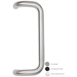 Di Tendenza Maniglione FIMET modello NEVADA diritto spostato diametro 32 per serramento in accaio inox 316 satinato