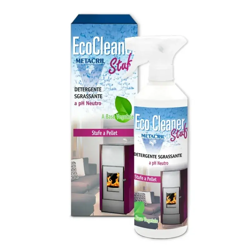 EcoCleaner Reinigungsmittel und Entfetter für die Oberflächen des Pelletofens Metacril Tecno Line 155 00501 Saldi