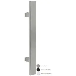 Economico Maniglione FIMET modello COLORADO diritto per serramento in acciaio inox satinato