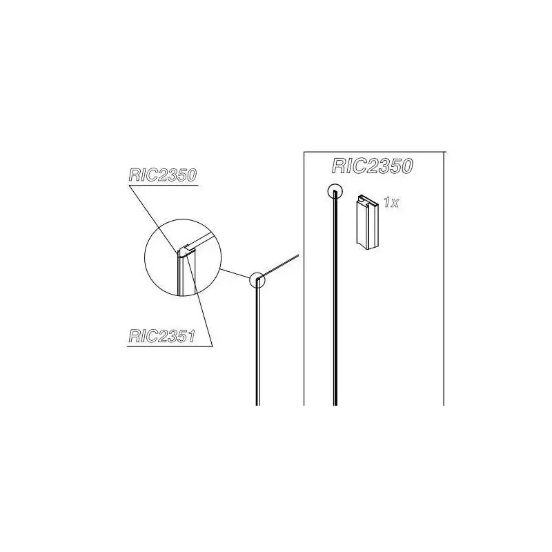 Magnetische Dichtungsgruppe für POLARIS DESIGN Samo RIC2350 Economico