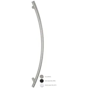 Maniglione FIMET modello MONTANA spostato per serramento in accaio inox satinato Non Perdere